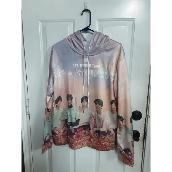 K-Pop BTS Hoodie Love Yourself World Tour Sweater - Picture 4 of 5